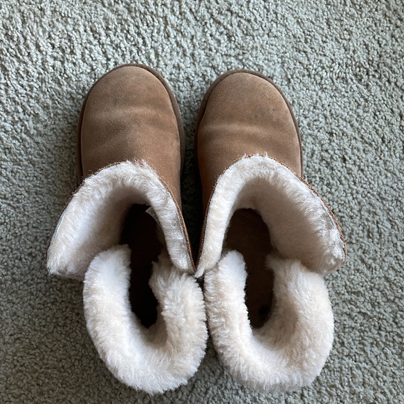 Ugg Mini Suede Boots with Buckle - Picture 2 of 7